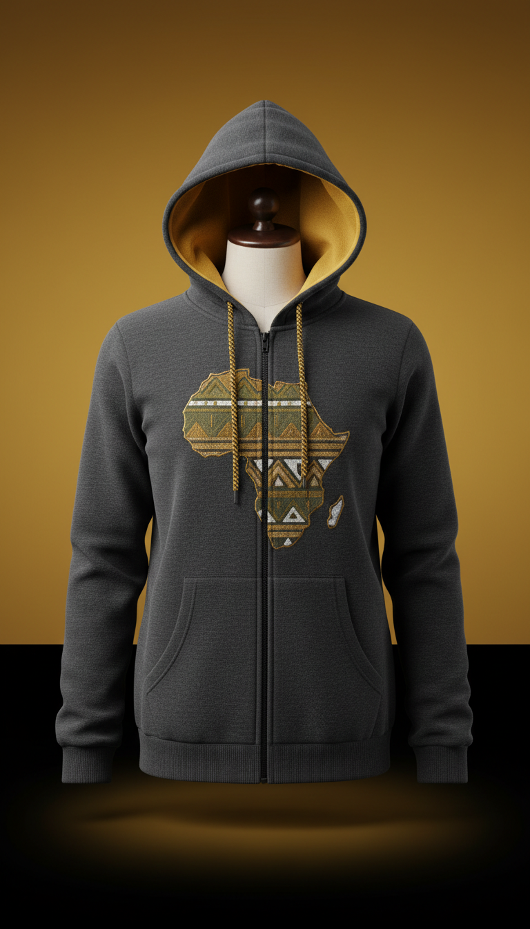 Afro Gold Statement Hoodie