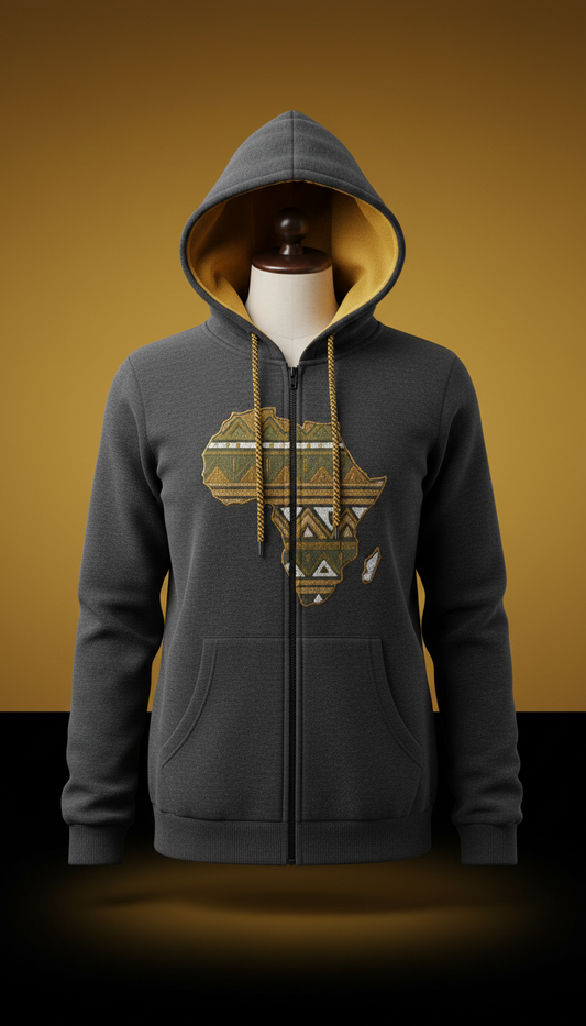Afro Gold Statement Hoodie
