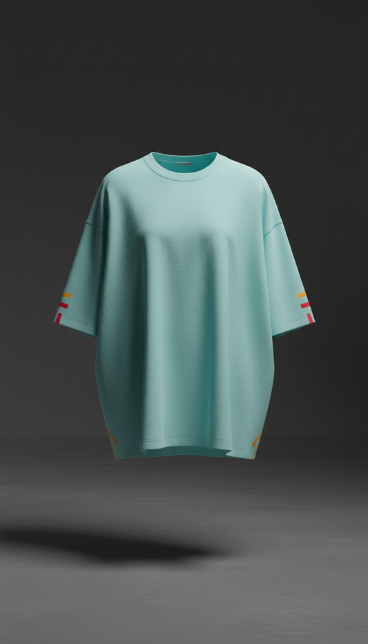Oversized Tee in Mint Pop