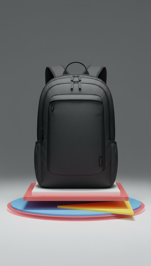 Logo backpack in graphite black