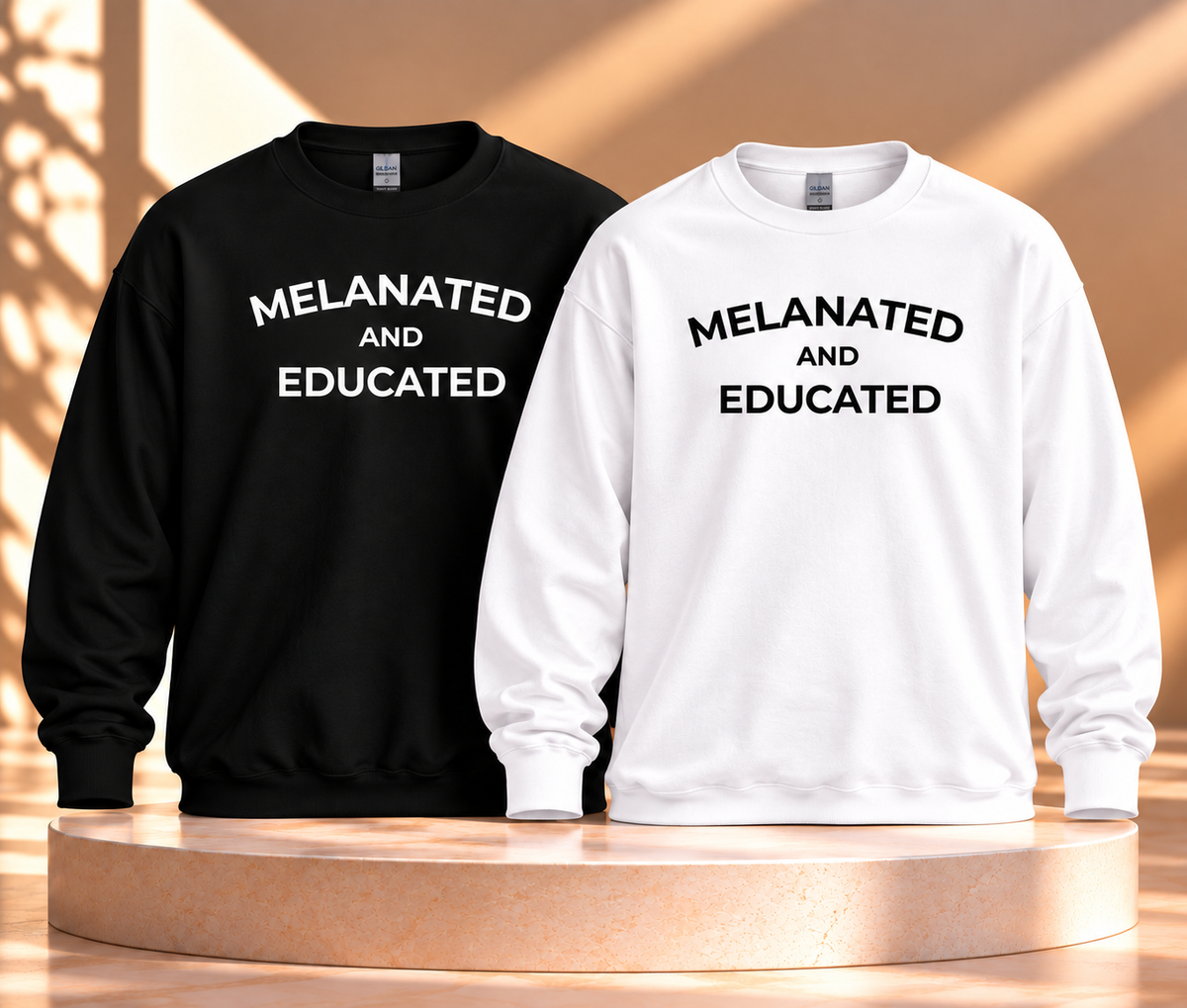 Melanated AND Educated| Crewneck