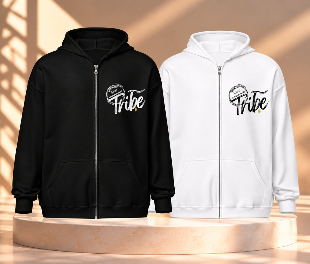 Extended Melanated Tribe| Zipped Hoodie