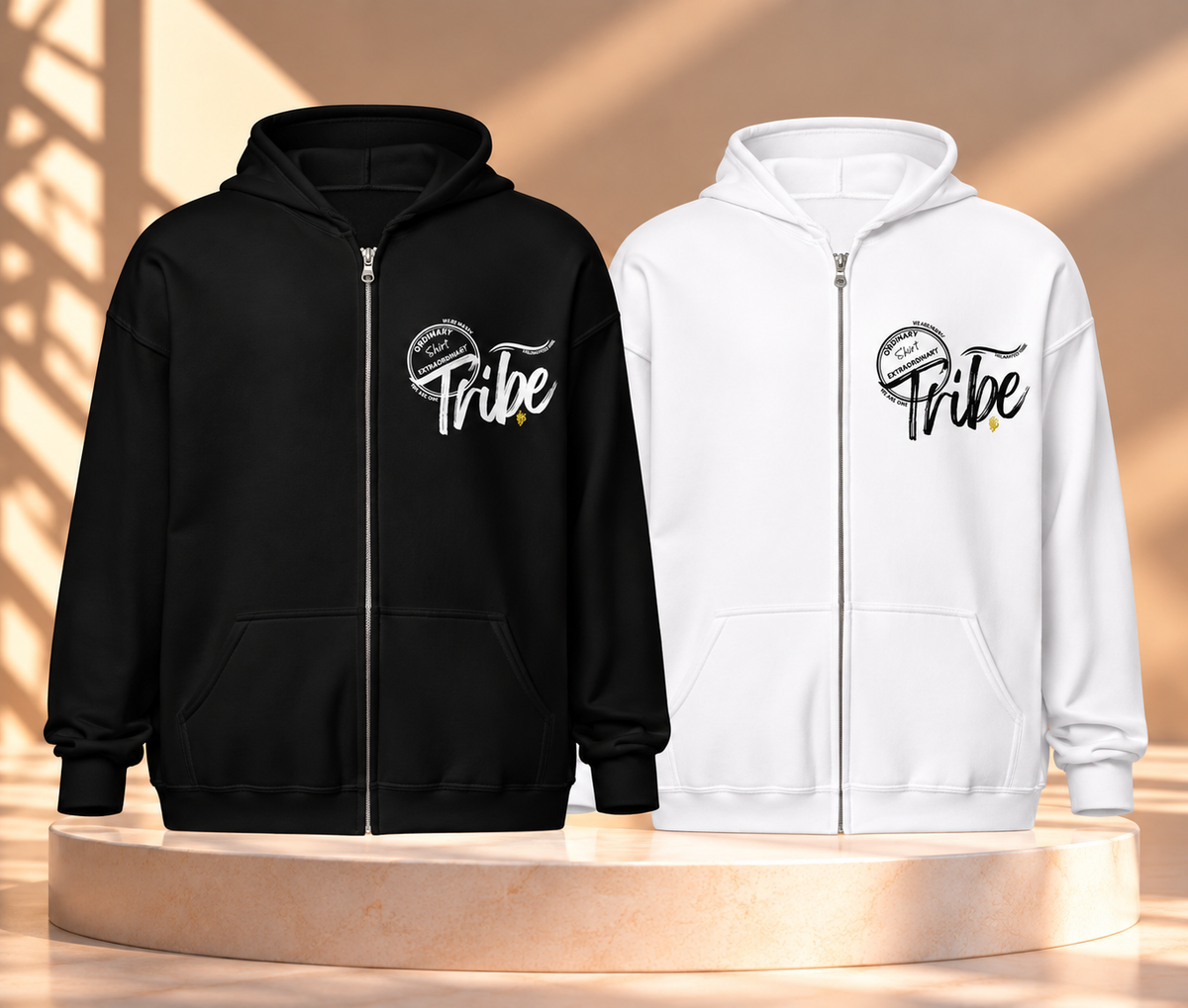 Extended Melanated Tribe| Zipped Hoodie