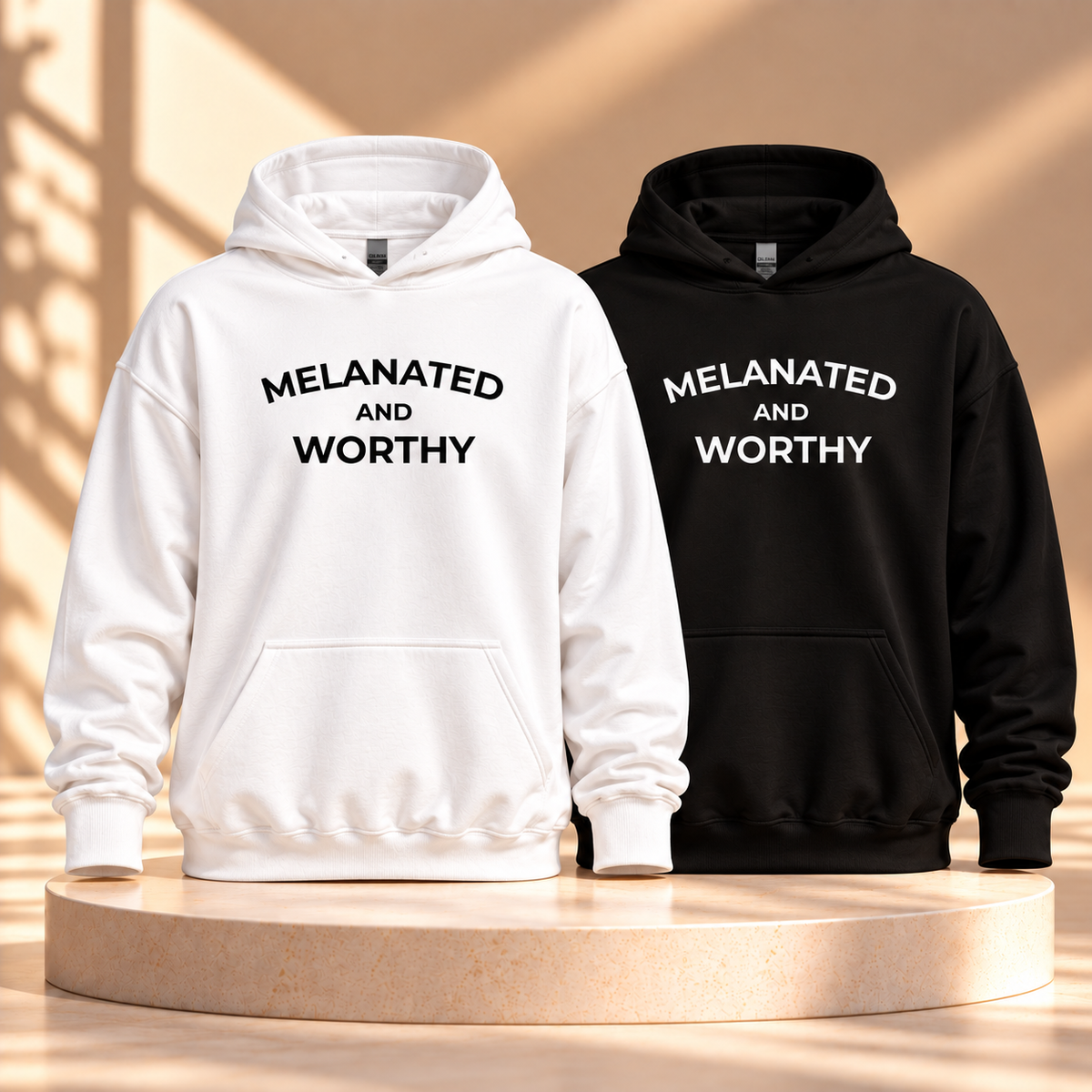 Melanated AND Worthy| Hoodie