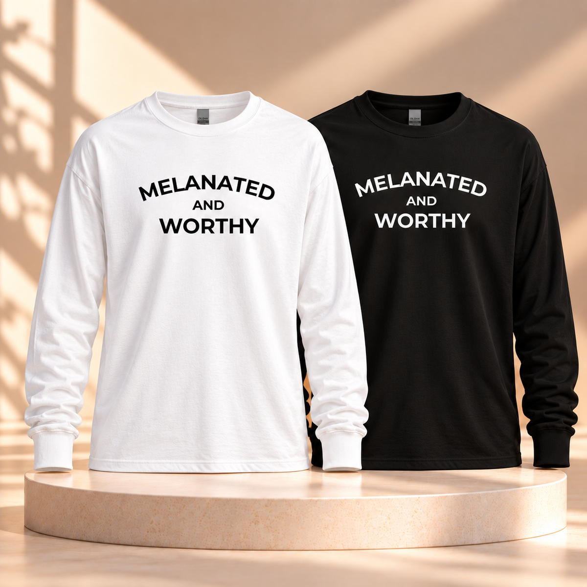 Melanated AND Worthy| Long Sleeve