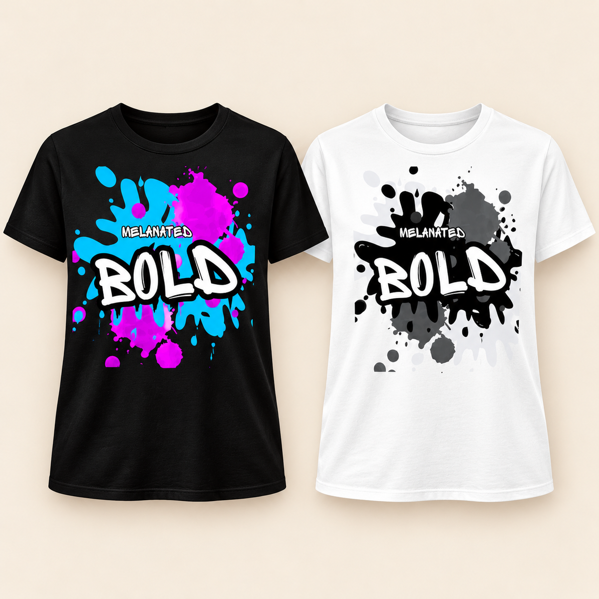 Melanated Diaspora Bold| Electric Tee
