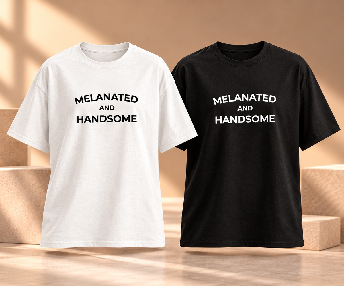 Melanated AND Handsome| Tee
