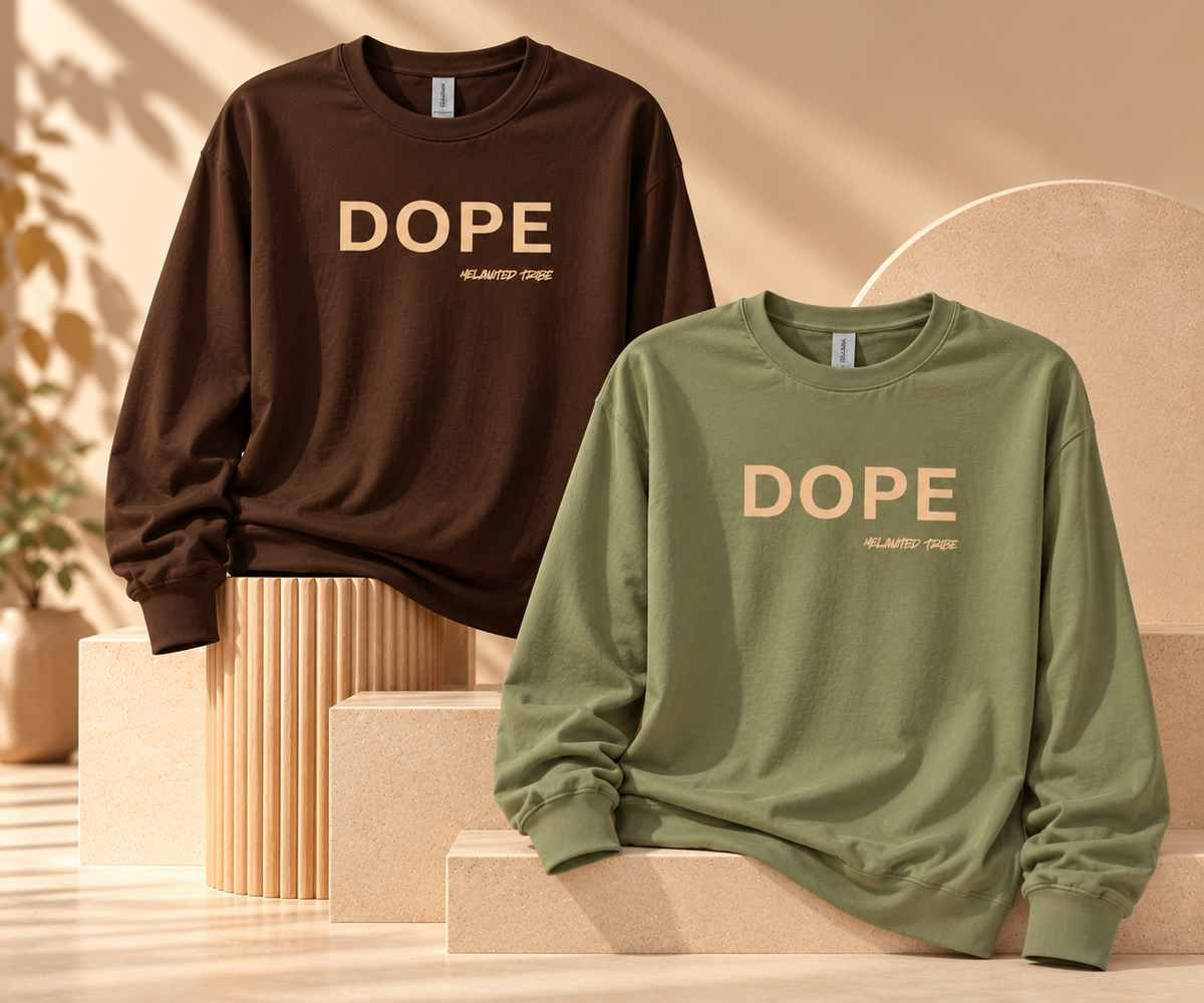 Melanated Diaspora Soft| Just Dope Long Sleeve