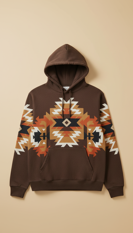 Graphic Heritage Hoodie Cotton Blend